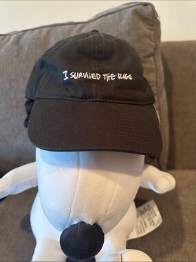 Authentic Kid Cudi “I Survived The Rage” Dad Hat – Rare Vintage Tour Merch